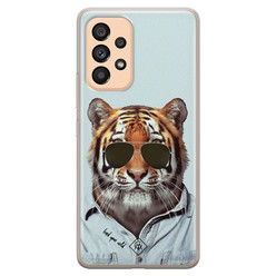 Casimoda Samsung Galaxy A53 siliconen hoesje - Tijger wild