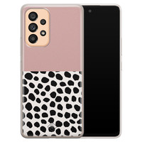 Casimoda Samsung Galaxy A53 siliconen hoesje - Pink dots