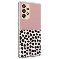 Casimoda Samsung Galaxy A53 siliconen hoesje - Pink dots