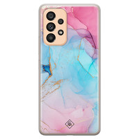 Casimoda Samsung Galaxy A53 siliconen hoesje - Marble colorbomb