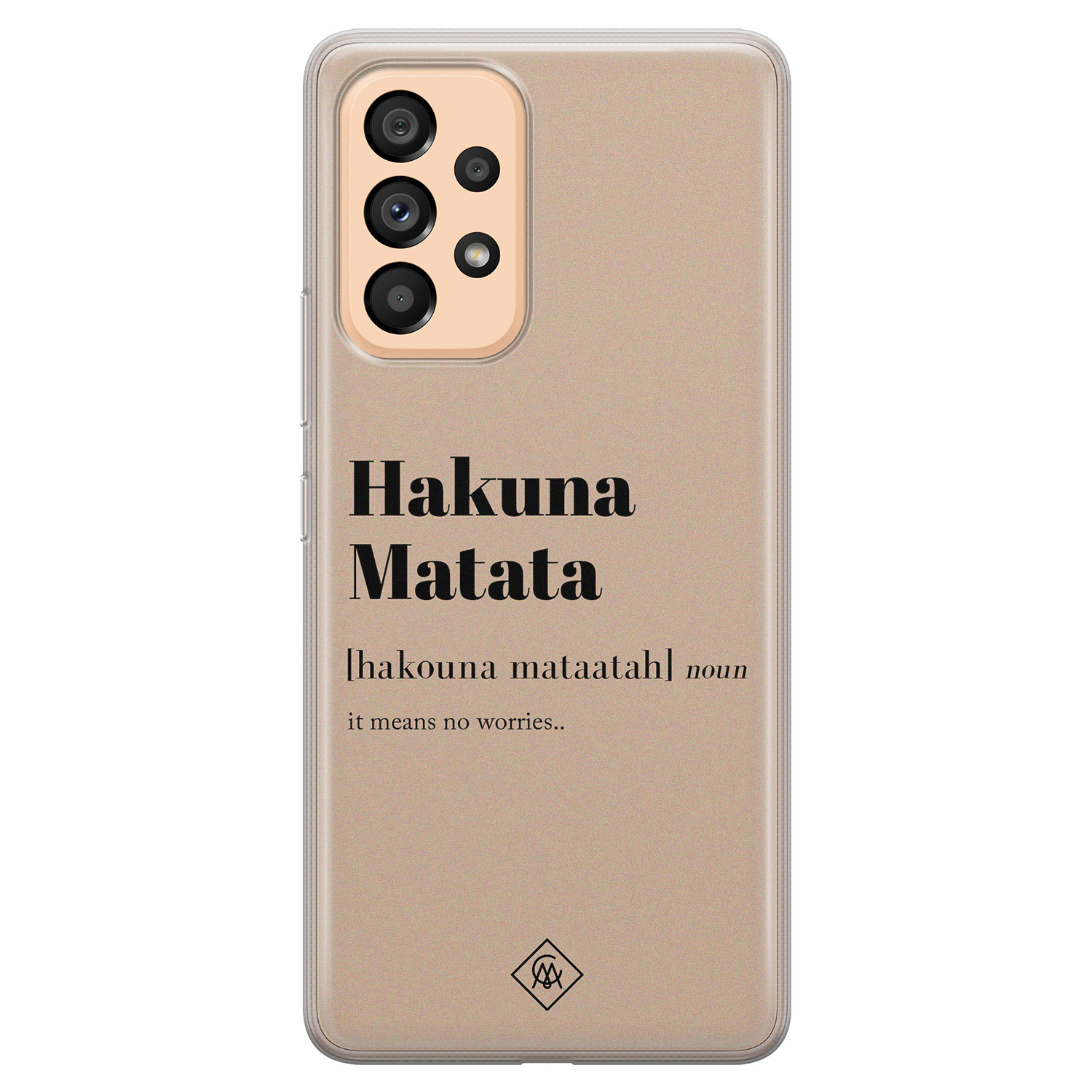 Samsung Galaxy A53 siliconen hoesje Hakuna matata