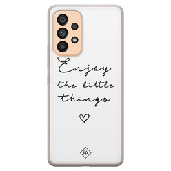 Casimoda Samsung Galaxy A53 siliconen hoesje - Enjoy life