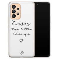 Casimoda Samsung Galaxy A53 siliconen hoesje - Enjoy life