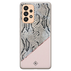 Casimoda Samsung Galaxy A53 siliconen hoesje - Snake print