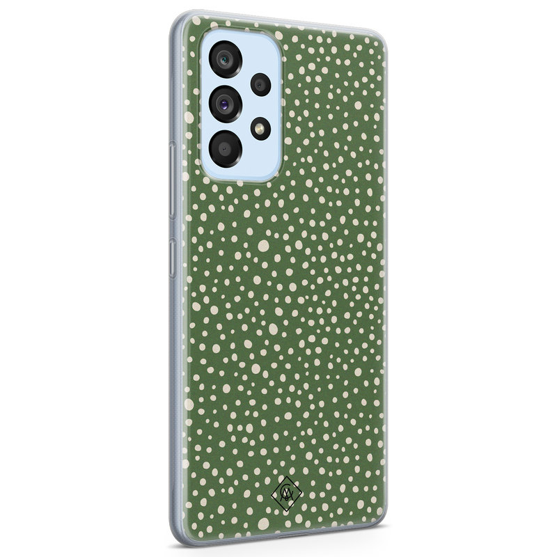 Casimoda Samsung Galaxy A33 siliconen hoesje - Green dots