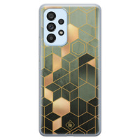 Casimoda Samsung Galaxy A33 siliconen hoesje - Kubus groen
