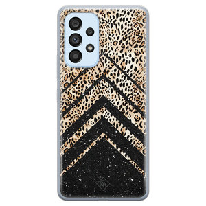 Casimoda Samsung Galaxy A33 siliconen hoesje - Chevron luipaard