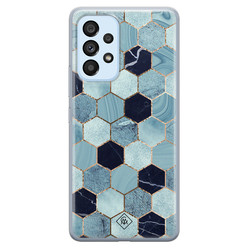 Casimoda Samsung Galaxy A33 siliconen hoesje - Blue cubes