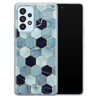 Casimoda Samsung Galaxy A33 siliconen hoesje - Blue cubes