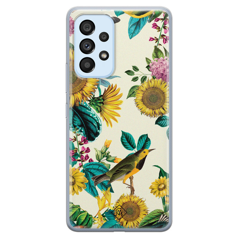 Casimoda Samsung Galaxy A33 siliconen hoesje - Sunflowers