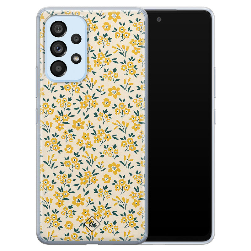 Casimoda Samsung Galaxy A33 siliconen hoesje - Yellow garden