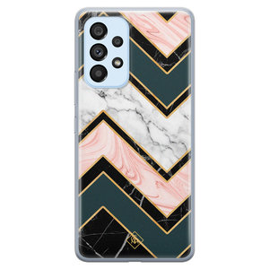 Casimoda Samsung Galaxy A33 siliconen hoesje - Marmer triangles
