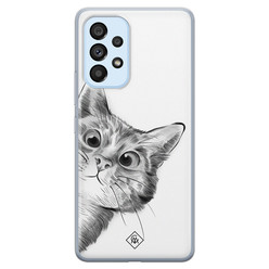 Casimoda Samsung Galaxy A33 siliconen hoesje - Peekaboo