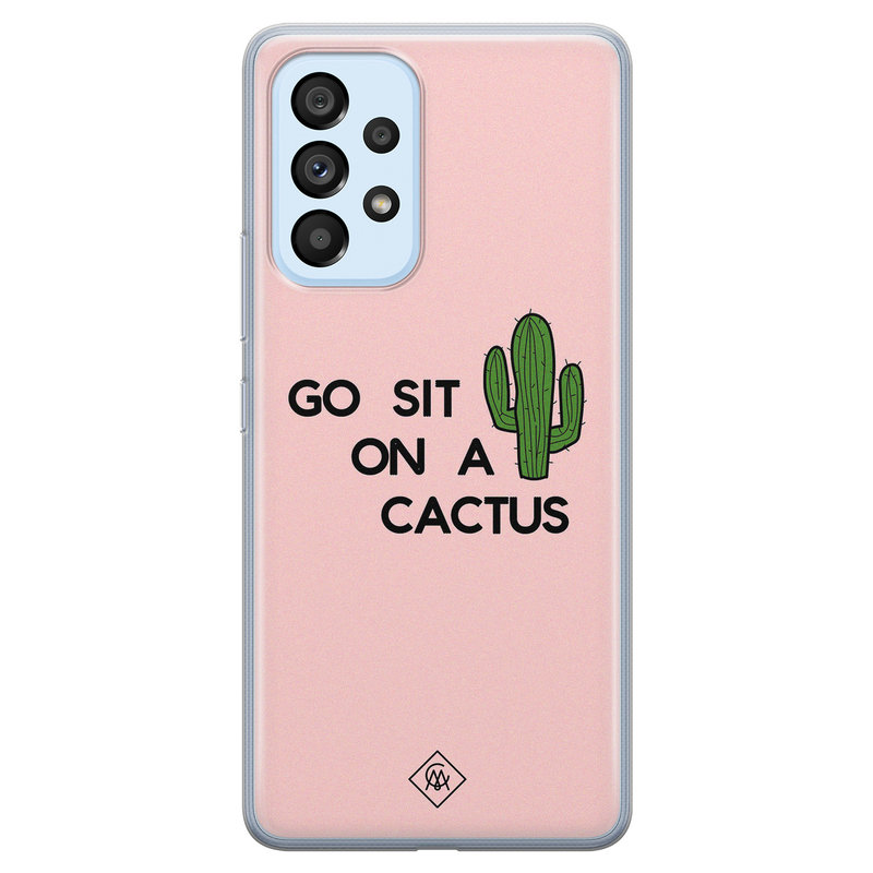 Casimoda Samsung Galaxy A33 siliconen hoesje - Go sit on a cactus