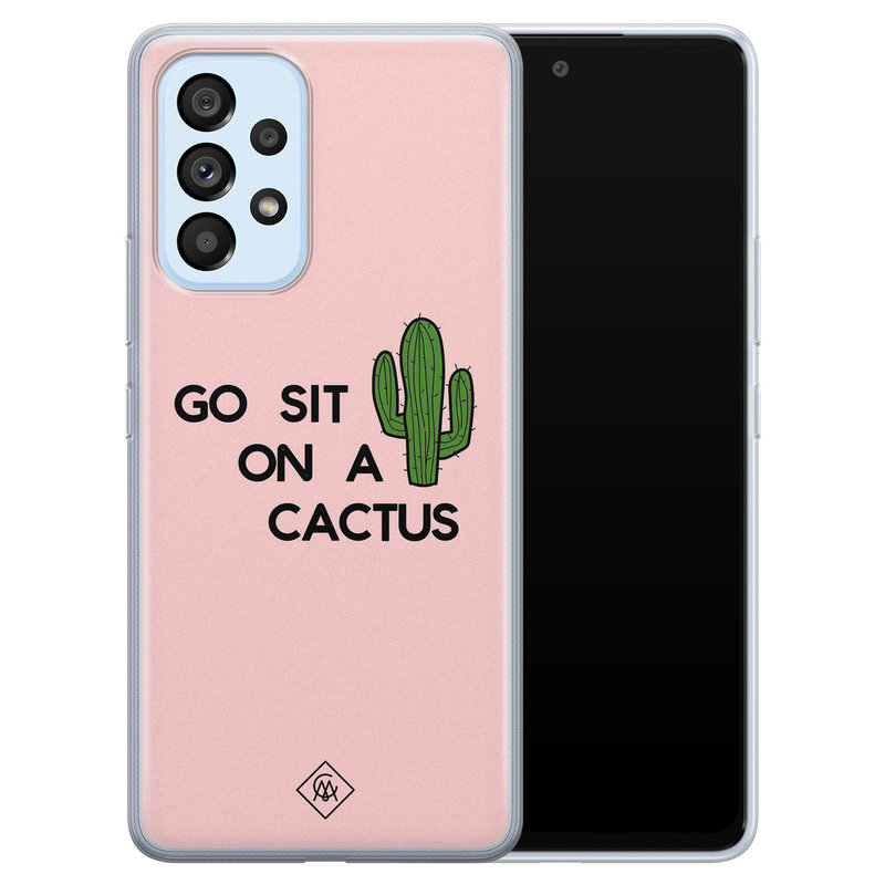 Casimoda Samsung Galaxy A33 siliconen hoesje - Go sit on a cactus