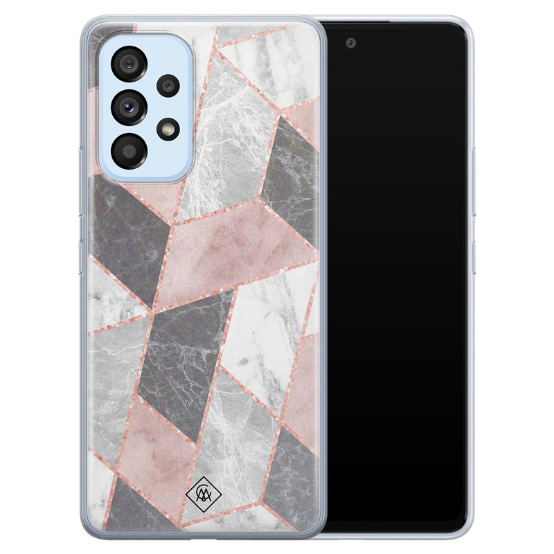 Casimoda Samsung Galaxy A33 siliconen hoesje - Stone grid