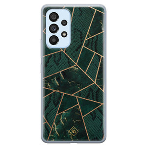Casimoda Samsung Galaxy A33 siliconen hoesje - Abstract groen