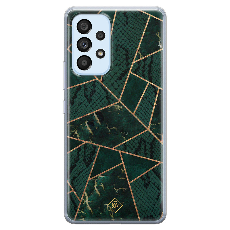 Casimoda Samsung Galaxy A33 siliconen hoesje - Abstract groen