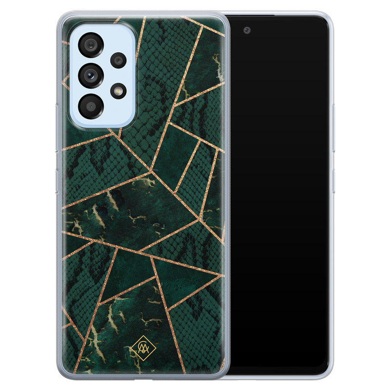 Casimoda Samsung Galaxy A33 siliconen hoesje - Abstract groen