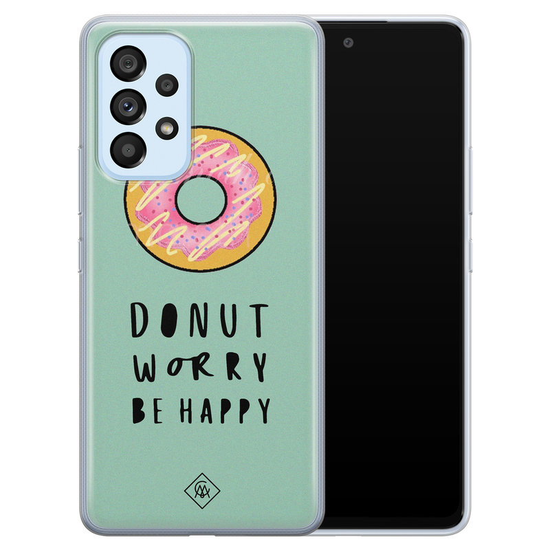 Casimoda Samsung Galaxy A33 siliconen hoesje - Donut worry