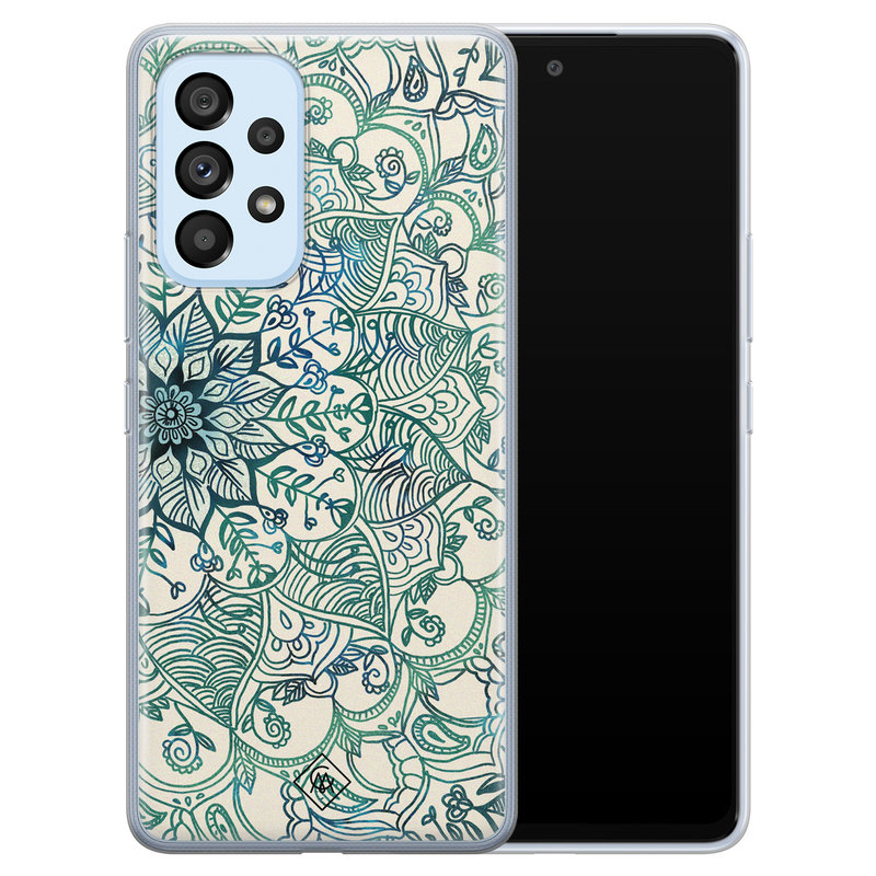 Casimoda Samsung Galaxy A33 siliconen hoesje - Mandala blauw