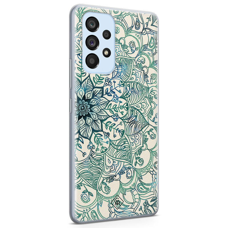 Casimoda Samsung Galaxy A33 siliconen hoesje - Mandala blauw