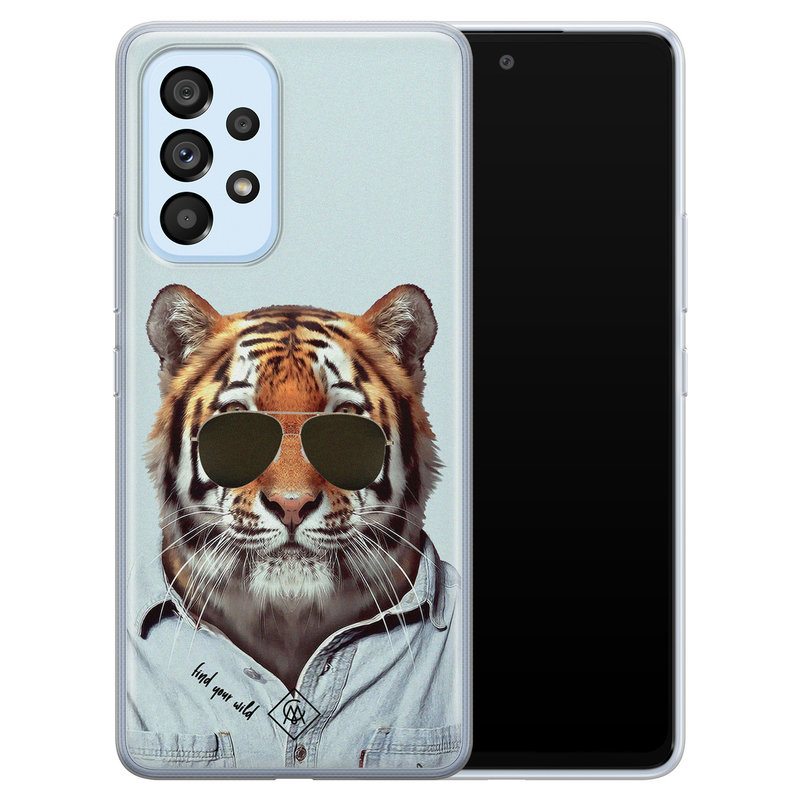 Casimoda Samsung Galaxy A33 siliconen hoesje - Tijger wild