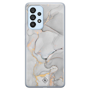 Casimoda Samsung Galaxy A33 siliconen hoesje - Marmer grijs