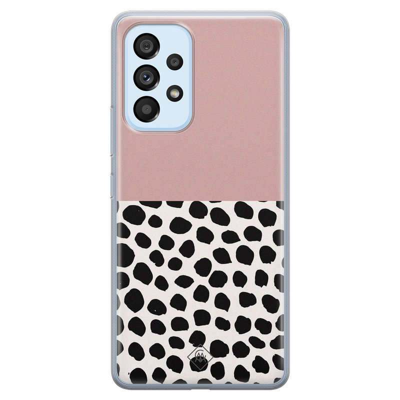 Casimoda Samsung Galaxy A33 siliconen hoesje - Pink dots