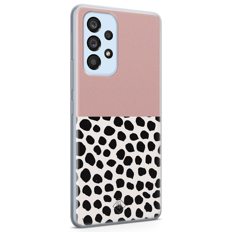 Casimoda Samsung Galaxy A33 siliconen hoesje - Pink dots