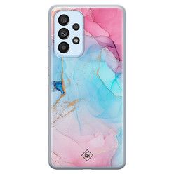 Casimoda Samsung Galaxy A33 siliconen hoesje - Marble colorbomb