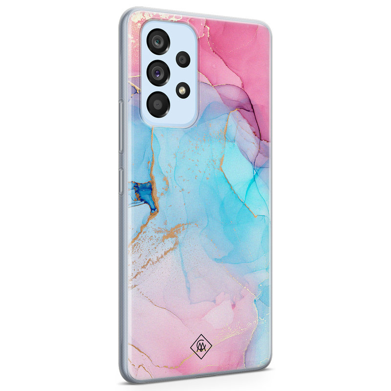 Casimoda Samsung Galaxy A33 siliconen hoesje - Marble colorbomb