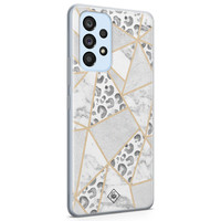 Casimoda Samsung Galaxy A33 siliconen hoesje - Stone & leopard print