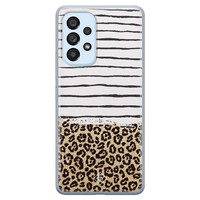 Casimoda Samsung Galaxy A33 siliconen hoesje - Leopard lines