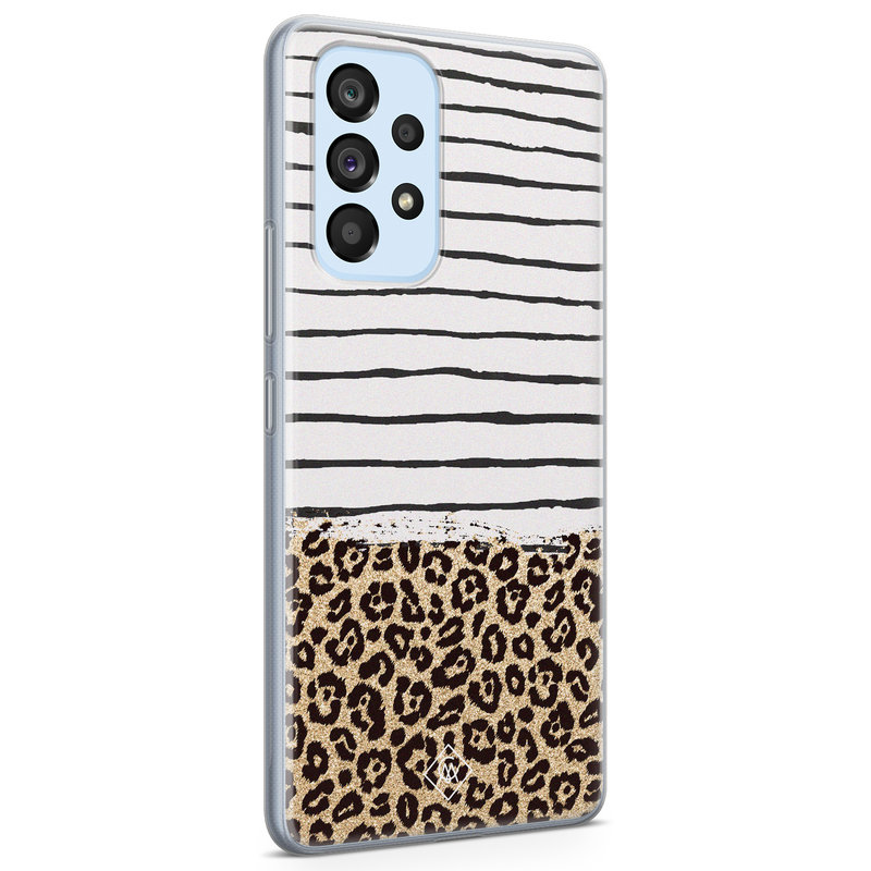 Casimoda Samsung Galaxy A33 siliconen hoesje - Leopard lines