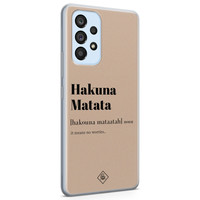 Casimoda Samsung Galaxy A33 siliconen hoesje - Hakuna matata