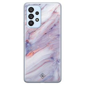 Casimoda Samsung Galaxy A33 siliconen hoesje - Marmer paars