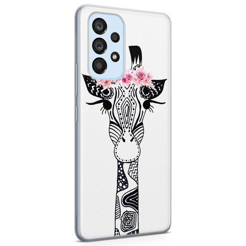 Casimoda Samsung Galaxy A33 siliconen hoesje - Giraffe