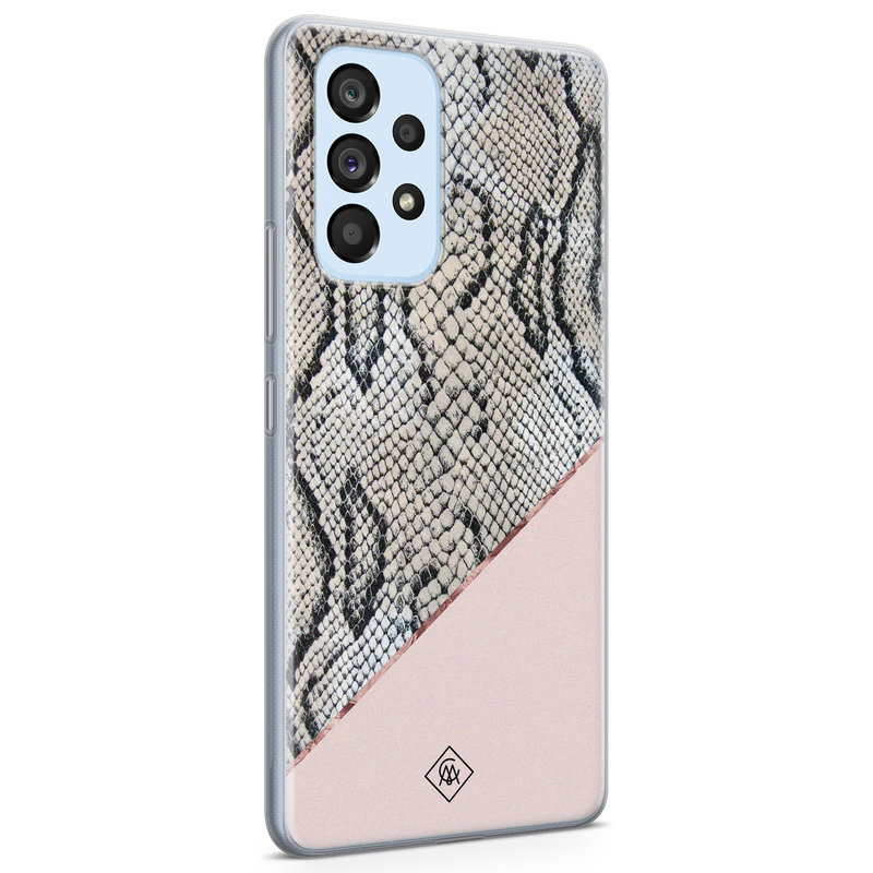 Casimoda Samsung Galaxy A33 siliconen hoesje - Snake print