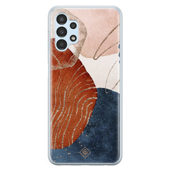 Casimoda Samsung Galaxy A13 4G siliconen hoesje - Abstract terracotta