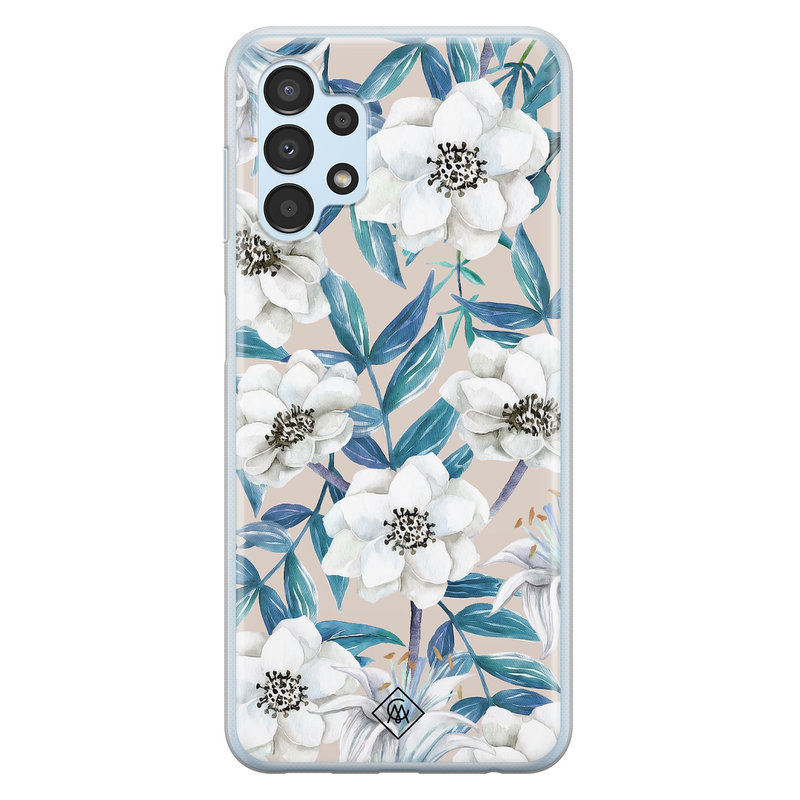Casimoda Samsung Galaxy A13 4G siliconen hoesje - Touch of flowers