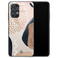 Casimoda Samsung Galaxy A32 4G glazen hardcase - Abstract dots