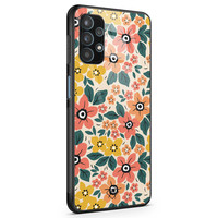 Casimoda Samsung Galaxy A32 5G glazen hardcase - Blossom