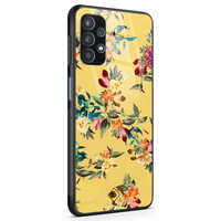 Casimoda Samsung Galaxy A32 5G glazen hardcase - Florals for days