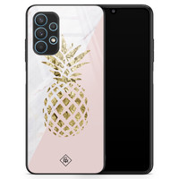 Casimoda Samsung Galaxy A32 5G glazen hardcase - Ananas