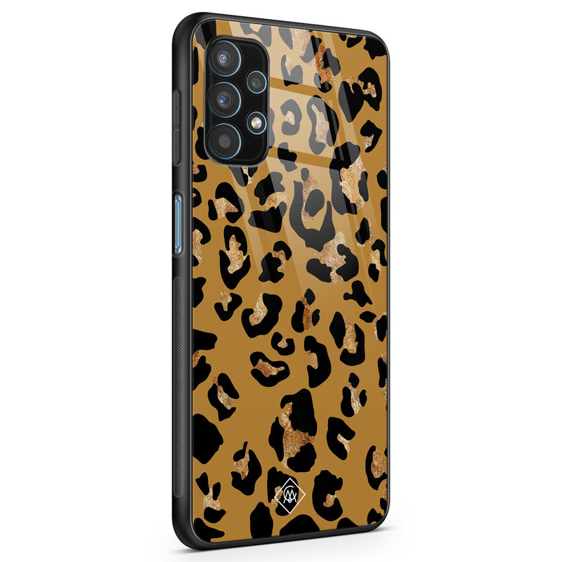 Casimoda Samsung Galaxy A32 5G glazen hardcase - Jungle wildcat