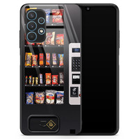 Casimoda Samsung Galaxy A32 5G glazen hardcase - Snoepautomaat