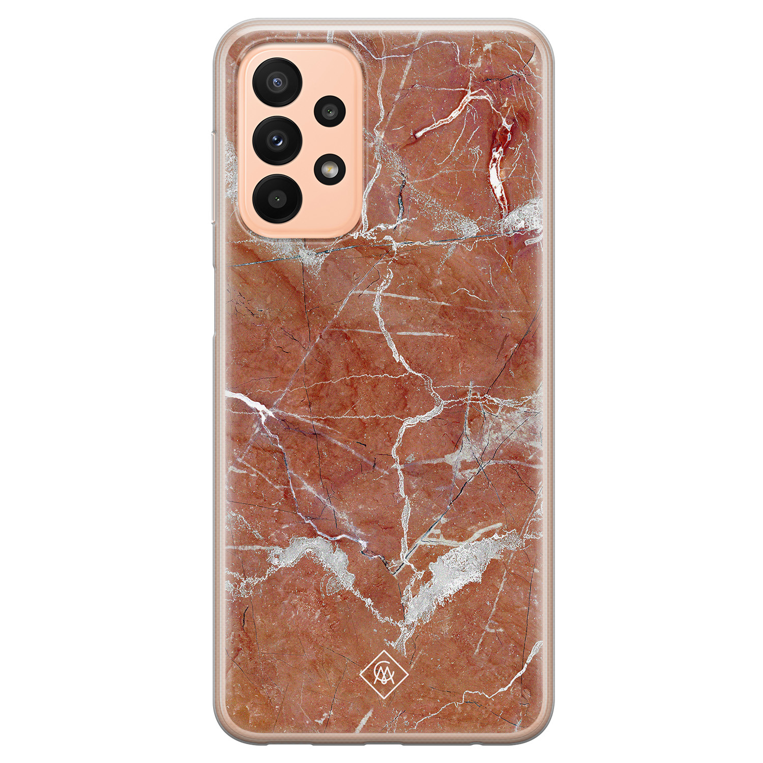 Samsung Galaxy A23 siliconen hoesje - Marble sunkissed