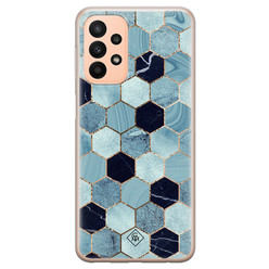 Casimoda Samsung Galaxy A23 siliconen hoesje - Blue cubes