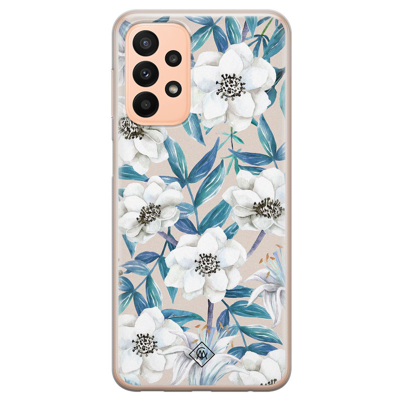 Casimoda Samsung Galaxy A23 siliconen hoesje - Touch of flowers